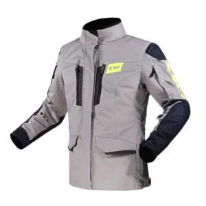 Chaqueta moto mujer LS2 Metropolis Evo Gris-Fluor